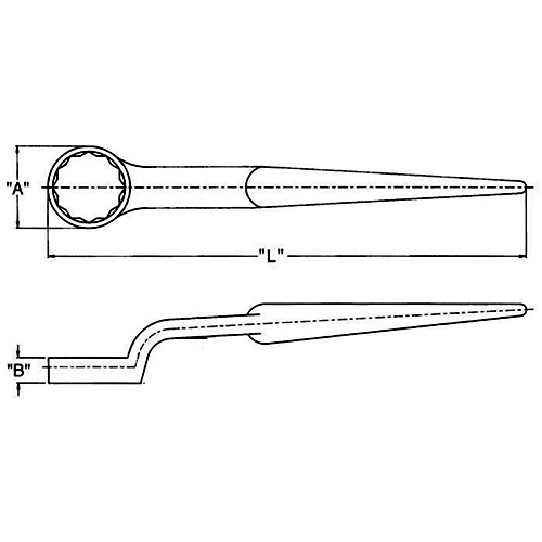 1･13/16 inx585mm組立用めがねレンチ(シノ_画像02