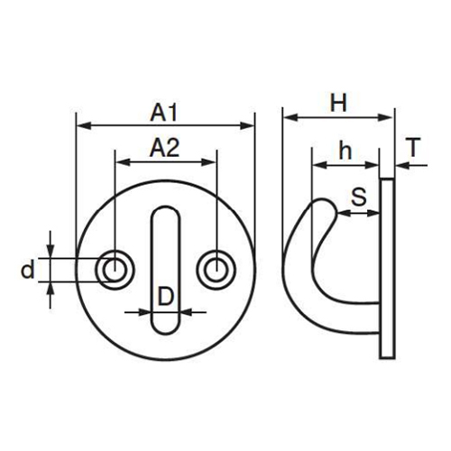 φ40x 26 mm オープンラウンドアイ_画像02