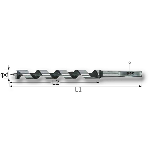32.0x235mm 木工用オーガビット(六角軸)_画像02
