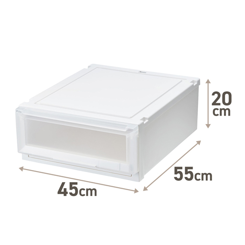 450x550x200mm 引出し式収納ケース(2個)_画像02