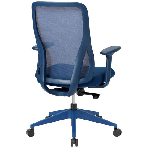 事務イス CT-1 肘付 ブルー_画像02